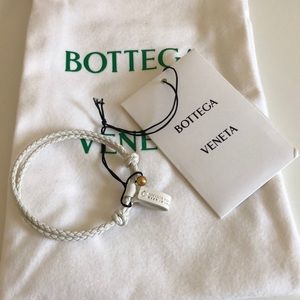 Bottega Veneta White & Gold Bracelet